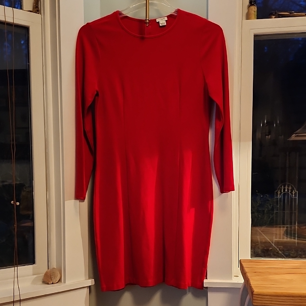 J.CREW RED DRESS SZ 12. Worn Twice, Very Very Nice.